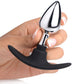 Dark Invader Metal and Silicone Anal Plug - Small
