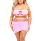 Net Worth 2pc Bandeau Set - Queen - Pink