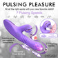 Pro-Thrust Max 14x Thrusting and Pulsing Silicone Rabbit - Purple