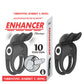 Enhancer Vibrating Rabbit C-Ring - Black