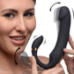 10x Pleasure Pose Come Hither Silicone Vibe With Poseable Clit Stim