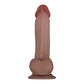 Flexskin Poseable Dildo - 7.75 Inch - Dark