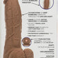 Silicone Rechargeable Big Dick Energy Studs - Brown