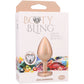 Booty Bling Metal Heart Plug - Medium - Gold