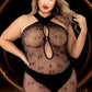 Halter Top Mini Dress - Queen Size - Black