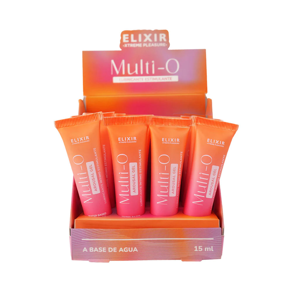 Elixir Multi O Arousal Lubricant 15ml 0,5fl Oz - 12pc Display