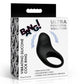 Vibrating Silicone Cock Ring - Black