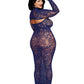 Bodystocking Gown and Shrug Dmnd - Queen - Eclipse