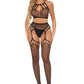 Rant With It 2 Pc Bra Set - One Size - Black