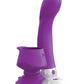 Threesome Wall Banger G Silicone Vibrator - Purple