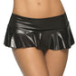 Wet Ruffle Skirt - Small/medium - Wet Black