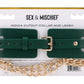 Indica Cutout Collar and Leash - Green