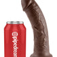 King Cock 8-Inch Cock Brown