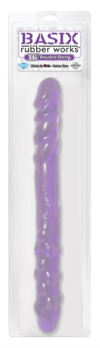 Basix Rubber Works 16 Inch Double Dong - Purple