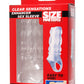 Clear Sensations Enhancer Sex Sleeve SM-AE288-CLEAR