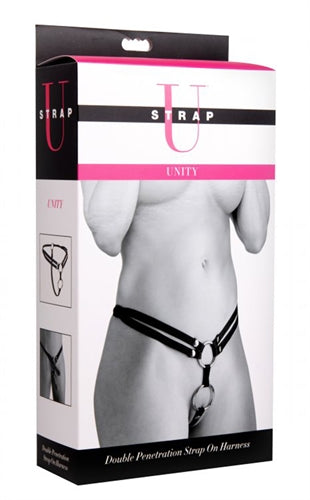 Unity Double Penetration Strap on  Harness