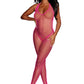 Diamond Net Bodystocking - One Size - Neon Pink DG-0079NNPKOS