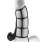 Fantasy X-Tensions Deluxe Silicone Power Cage  - Black PD4142-23