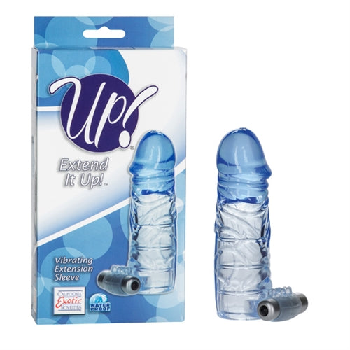 Up Extended It Up Vibrating Extension  Sleeve - Blue SE1473613