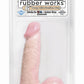 Basix Rubber Works - 6 Inch Dong With Suction Cup - Flesh
