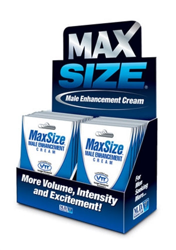 Max Size Cream - 24 Packets Display MD-MSC24
