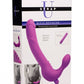 Royal Revolver Vibrating Strapless Strap- on Dildo - Purple