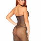 Rhinestone Fishnet Convertible Tube Dress - One  Size - Black