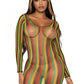 Rasta Net Mini Dress - One Size