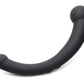 10x Vibra-Crescent Silicone Dual Ended Dildo -  Black
