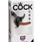 King Cock Strap-on Harness With 7" Cock - Tan