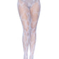 Butterfly Net Tights - One Size - White