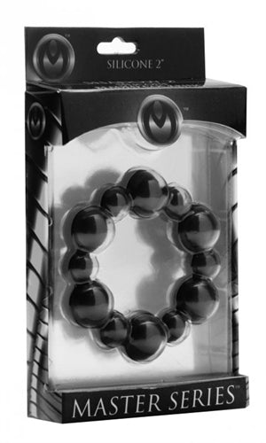 Shadow Silicone Beaded Cockring MS-AD397