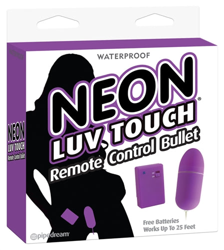 Neon Luv Touch Remote Control Bullet - Purpl;E