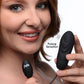 7x Pulsing Rechargeable Silicone Bullet- Black