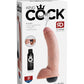 King Cock 9 Inch Squirting Cock With Balls - Flesh