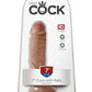 King Cock  7" Cock With Balls - Tan PD5506-22
