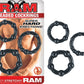 Ram Beaded Cockrings - Black