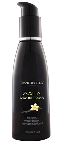 Aqua Vanilla Bean Water-Based Lubricant - 4 Oz. WS-90334