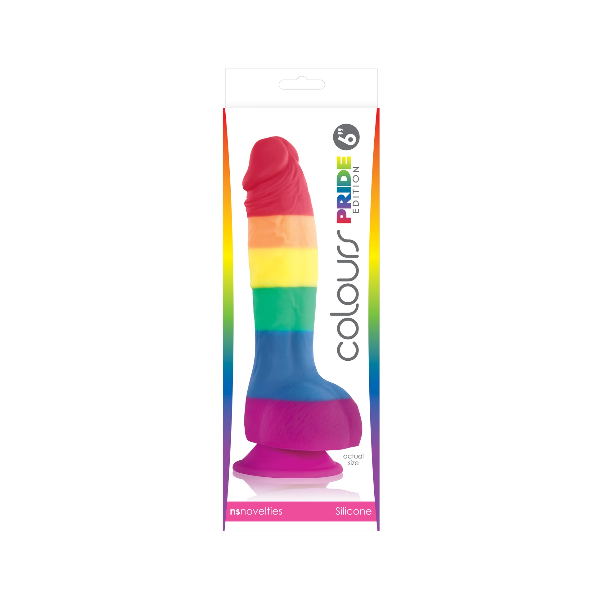 Colours Pride Edition - 6 Inch Dong - Rainbow NSN0408-06