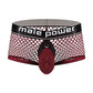 Cock Pit Net Mini Cock Ring Short - Large -  Burgundy