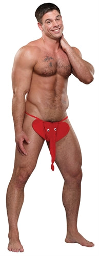 Squeaker Elephant G-String - One Size - Red MP-PAK708RE1
