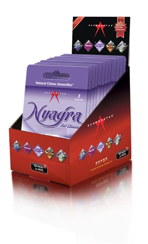 Nyagra Natural Climax Intense - 12 Piece Display - 2 Capsule Blister Pack NYA02PD