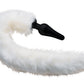 White Fox Tail Anal Plug and Ears Set