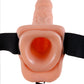 Fetish Fantasy Series 7-Inch Vibrating Hollow Strap-on With Balls - Flesh
