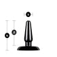 Anal Adventures - Basic Plug Kit - Black BL-386915