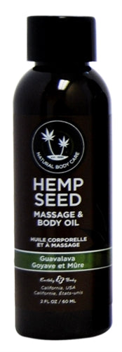 Hemp Seed Massage Oil - 2 Fl. Oz. - Guavalava EB-MAS268E