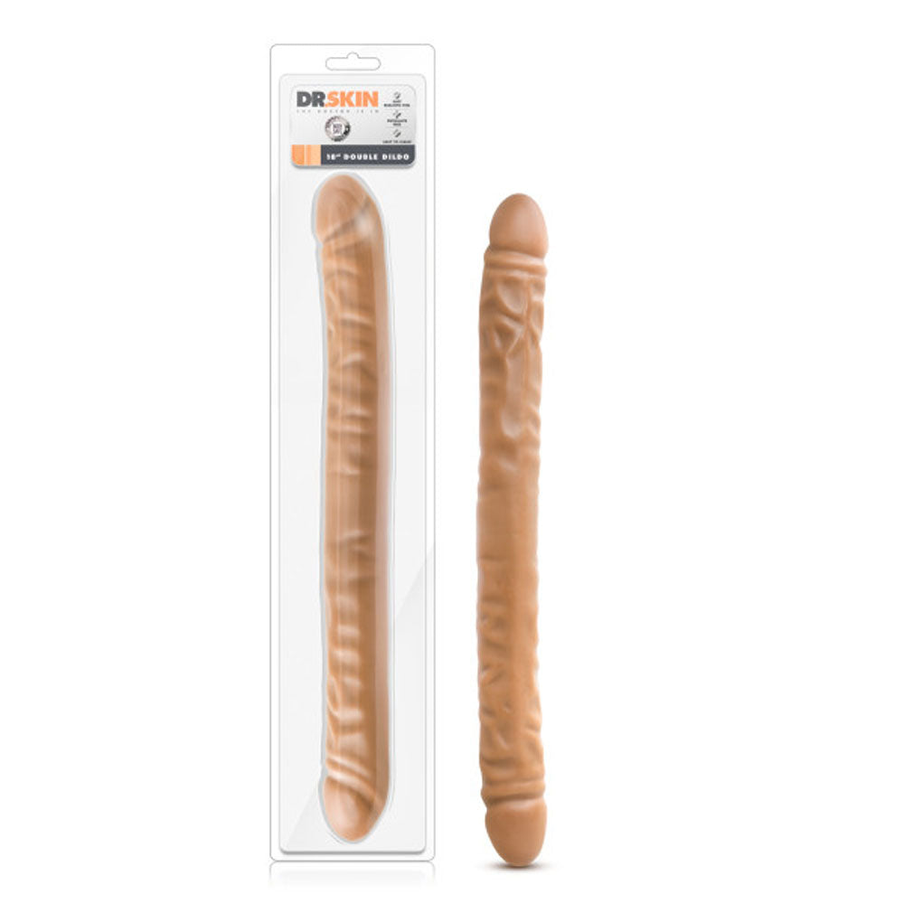 Dr. Skin - 18 Inch Double Dildo - Mocha BL-36797