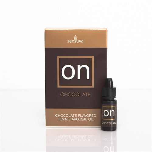 On Chocolate Flavored Female Arousal Oil - .17 Oz. - Large Box SEN-VL174L
