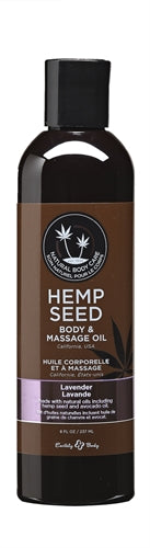 Hemp Seed Massage Oil - 8 Fl. Oz. - Lavender EB-MAS006