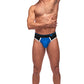 Retro Sport Panel Thong - S/ M - Black/ Blue